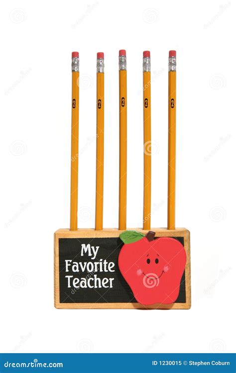 favorite teacher stock image image  apple isolated