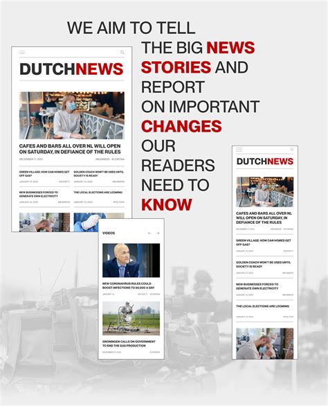 dutch news news portal behance