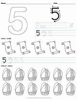 Number Kindergarten Preschool Worksheet Coloring Catholic Thecatholickid Worksheets Five Color Mitres Count Scrolls sketch template