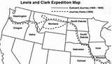 Lewis Clark Map Expedition Kids Homeschool Teaching Studies Social Timeline History Horse American Coloring Pages sketch template