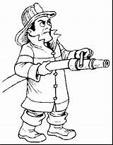 Coloring Pages Axe Getcolorings Firefighter Fresh sketch template