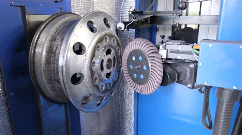 automated cleaning aluminum wheels rims polishing machine