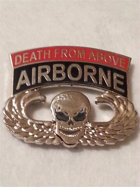 Us Army Airborne Death From Above Pin Ebay