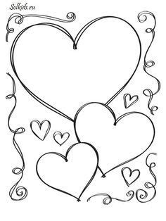 hearts valentines day coloring page love coloring pages heart