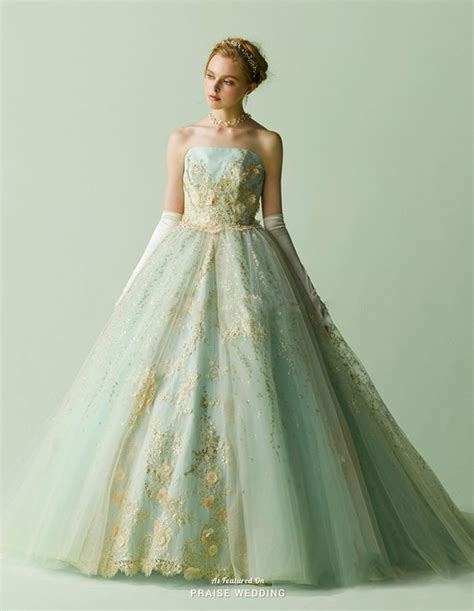 perfect combination  mint gold  ball gown  anteprima bridal  fit