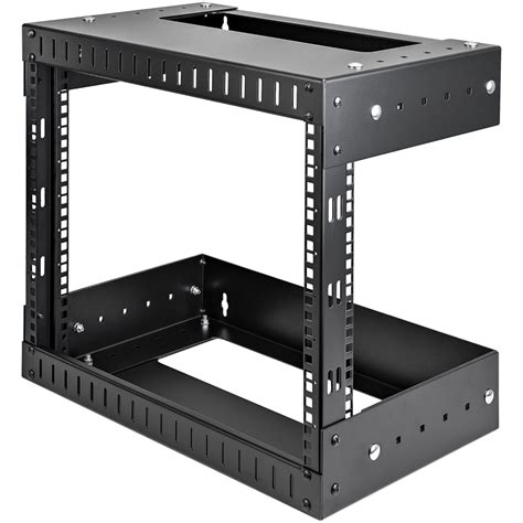 wall mount network rack adjustable depth    post open frame server room rack