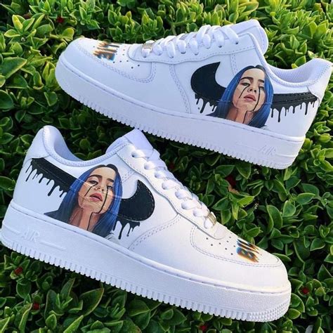 nike air force  billie eilish cry black tears drip custom etsy girls shoes jordan shoes