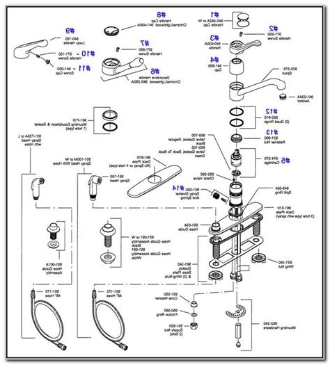 delta single handle kitchen faucet diagram wow blog