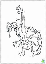 Coyote Dinokids Wile Looney Tunes Wiley sketch template