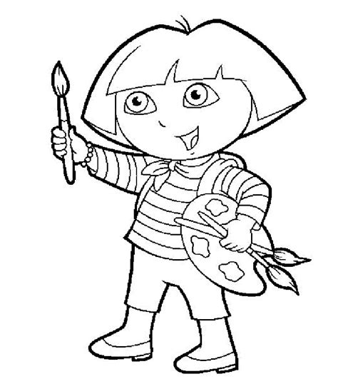 dora coloring pages learn  coloring