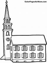 Church Coloring Pages Building Printable Buildings Colouring Color Clipart Tower Little Cliparts Print Colour Coloringpages101 Drawing Favorite Library Books Skip sketch template