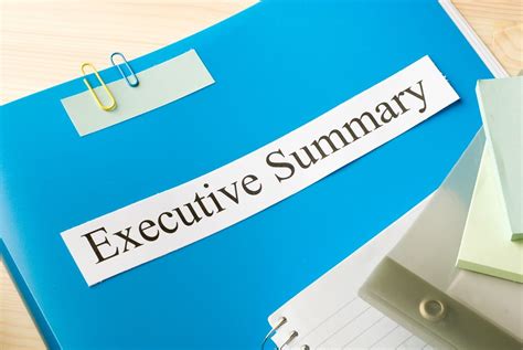 executive summary overview components  importance