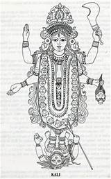 Kali Goddess Tattoo Hindu Drawing Maa Pages Resultado Imagem Para Durga Tattoos Coloring Indian Mata Open Discover Sketches Krishna Shiva sketch template