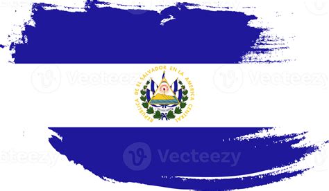 bandera salvadorena  textura grunge  png  transparent background