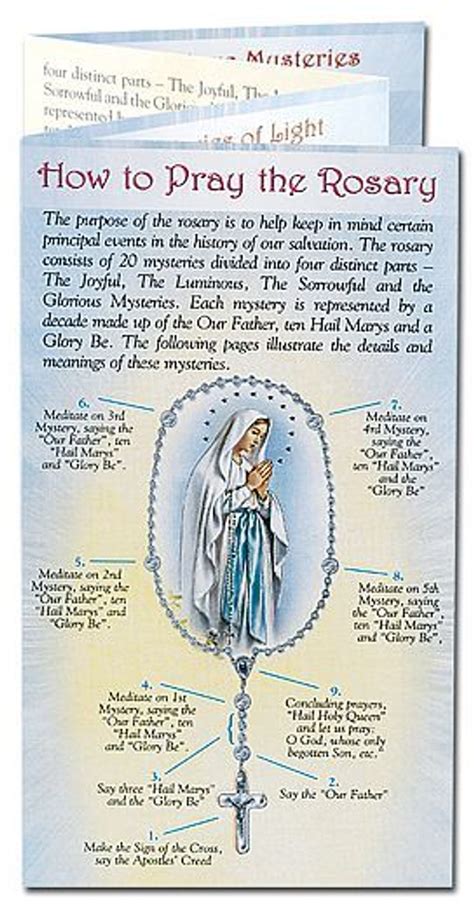 printable rosary pamphlet