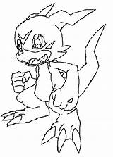 Veemon Coloring Digimon Pages Magnaangemon Template sketch template