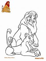 Lion Roi Simba Nala Kiara Marsal Coloring sketch template