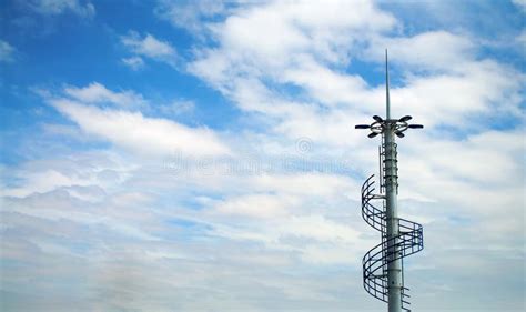 signal tower stock image image  transmit signal phone