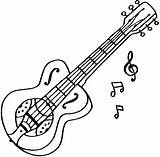 Mewarnai Gitar sketch template