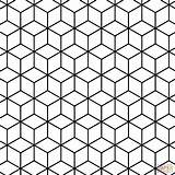 Tessellation Rhombus Supercoloring Geometrische sketch template