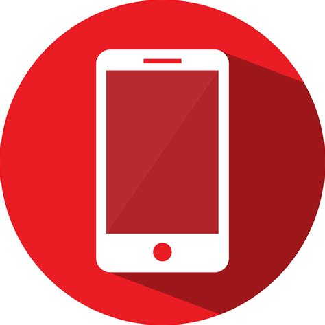 mobile mobile phone icon red png  png