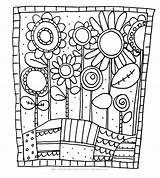 Coloring Hundertwasser Template sketch template