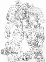 40k Terminator Warhammer Dreadnought Emperor Cutaway Tactical Astartes Wolves Tyranids Spikeybits Spikey Bits Getdrawings sketch template