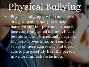 physical bullying effects bullying