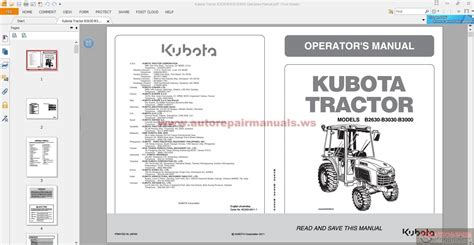 kubota tractor bbb operators manual auto repair manual