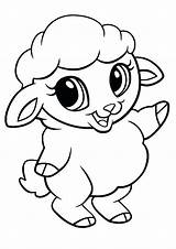 Coloring Pages Sheep Baby Lamb Funny Cute Animal Print Treecko Printable Easter Animals Cartoon Getcolorings Farm Momjunction Colouring Drawing Color sketch template