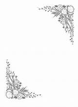 Borders Bordes Wiccan Hojas Wicca Flowered Witchcraft Des Decorative sketch template