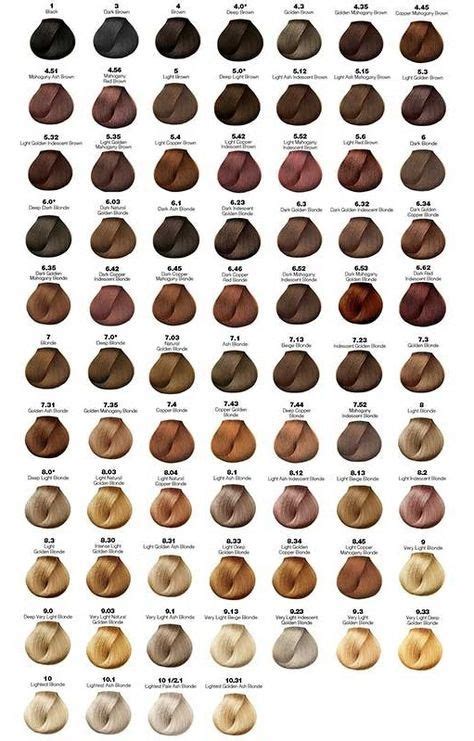 Majirel Chart With Images Honey Brown Hair Color