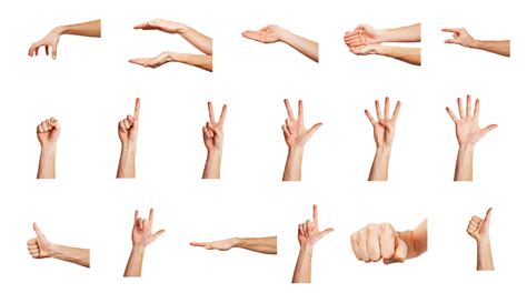 powerful hand gestures clip art library