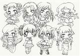 Coloring Chibi Pages Anime Cute Print Girls Kids Manga Character Printable Girl Little Color Collection Groups Getcolorings Deviantart Cat People sketch template