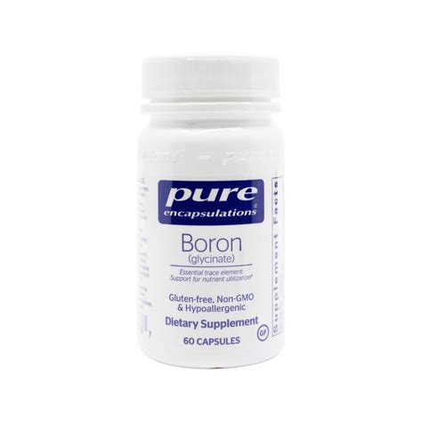 pure encapsulations boron glycinate mg boron supplement