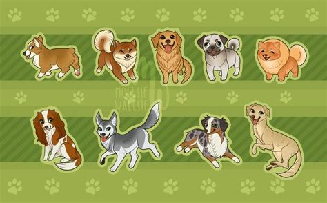 cute dogs stickers magnets etsy dog stickers glossy sticker