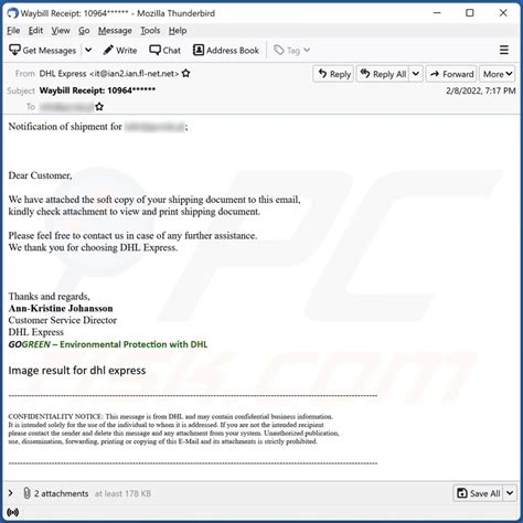 notification  dhl shipment email scam removal  recovery steps