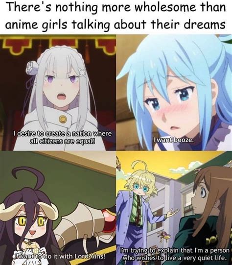 wholesome  anime girls talking  meme