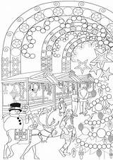 Coloring Christmas Pages Tulamama Adult Easy Market Desde Guardado Es Amazon sketch template