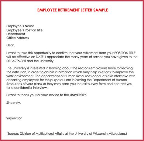 sample letter informing staff  resignation  bcause