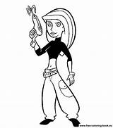 Kim Possible Coloring Pages Kids Printable Print Colouring Color Book Online Coloringpages1001 Visit Popular Cartoon sketch template
