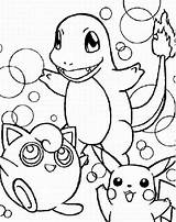 Pikachu Charmander sketch template