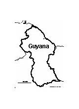 Guyana Map Outline Enchantedlearning Printout Print South America sketch template
