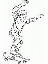 Coloring Skateboard Pages Boy Skateboarding Epic Cool Riding Coloriage Sport Coloringpagesabc sketch template