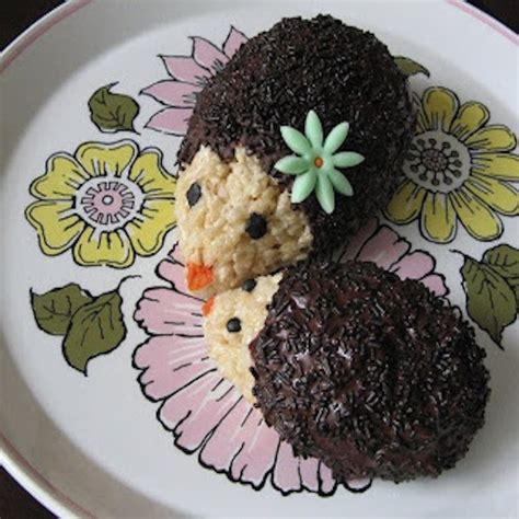 hedgehogs   rice krispies edible crafts