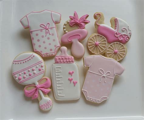 dozen decorated cookies baby shower  girl boy