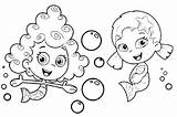 Coloring Bubble Guppies Pages Oona Print Deema Coloringsun Printable sketch template