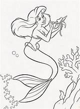 Coloring Ariel Disney Pages Mermaid Little Filminspector sketch template
