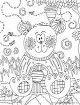 Coloring Doodle Pages Alley Lets Forest Animal Color Bear Template Popular Library Coloringhome sketch template