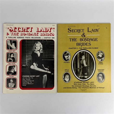 Secret Lady And The Bondage Brides Chapter One And Two 2 Volumes By